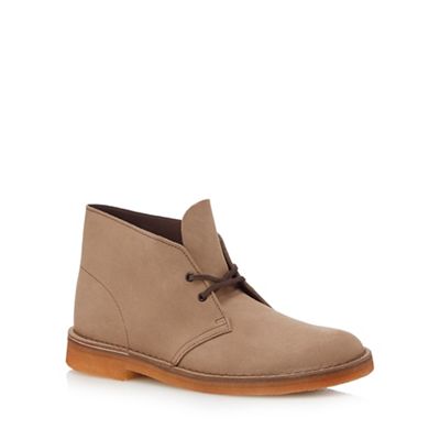 Brown leather desert boots